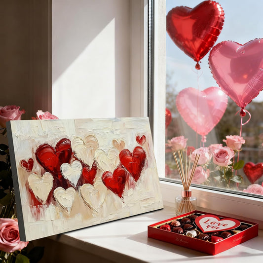 Valentine’s Day Framed Canvas Wall Art