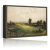 Vintage Framed Canvas Wall Art