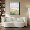 Soft Pastel Seaside Wildflower Canvas Wall Art Dreamy Beach Coastal Home Decor
