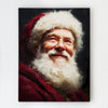 Vintage Santa Claus Reading Canvas Wall Art