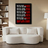Inspirational Destiny Character Quote Framed Canvas Wall Art, Motivational Typography Wall Decor for Home & Workspace
