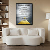 Inspirational 7 Rules of Life Canvas Wall Art, Calm Nature Pier Background Motivational Framed Print for Bedroom Study