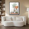 Watercolor Eucalyptus Kitchenware Still Life Framed Wall Art Print