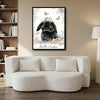 Hello Easter Black Lop Rabbit Canvas Print