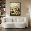 Lop Ear Bunny Easter Basket Canvas Print