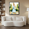 Mother Baby Bunny Easter Canvas Wall Art