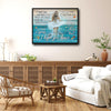 I Hope You Dance Inspirational Ocean Canvas Print, Coastal Quote Horizontal Wall Art