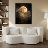 Full Moon Starry Night Sky Canvas Wall Art Celestial Home Decor