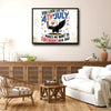 You Look Like The 4th Of July Bald Eagle Canvas Wall Art, Funny Patriotic Eagle Fireworks Canvas Print, Retro Distressed Independence Day Farmhouse Decor