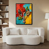Colorful Herb & Spice Spoon Kitchen Wall Decor Canvas Print