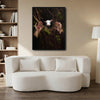 Jesus Reaching for The Lost Lamb Canvas Wall Art, Christian Religious The Good Shepherd Canvas Print, Faith Bible Verse Wall Decor for Home