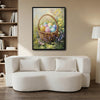 Easter Wicker Basket Colorful Eggs Wildflower Canvas Wall Art