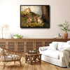 Woodland Forest Baby Rabbits Canvas Wall Art