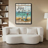 Jesus Is The Anchor Of My Soul Framed Wall Art Nautical Christian Bible Verse Print