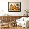 Vintage Olive Tree Lemon Still Life Framed Wall Art Print