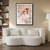 Trendy Wine In Bed Canvas Wall Art, Aesthetic Woman Pouring Wine Poster, Fun Eclectic Bedroom Apartment Decor