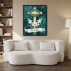 He Is Risen Cross Lily Canvas Wall Art