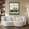 St Patrick's Day Green Truck Canvas Print