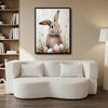 Bunny Dandelion Easter Egg Canvas Print