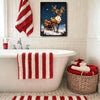 Christmas Lit Reindeer & Sleigh Framed Wall Art Winter Night Print