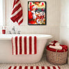 Santa With Kittens In Christmas Stockings Cute Pet Christmas Framed Wall Art