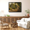 Vintage Country Sheep Farm Landscape Framed Wall Art Print
