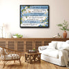 I Can Only Imagine Framed Wall Art Hummingbird Floral Christian Hymn Print