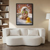 Whimsical Spa Cat Bathroom Poster, Ginger Cat Relaxing In Bubble Bath With Rubber Duck Print, Humorous Wall Art for Cat Lovers
