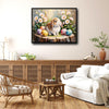 Cute Lop‑Eared Bunny Easter Canvas Wall Art