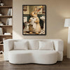 Funny Rabbit Bathroom Toilet Paper Canvas Wall Art