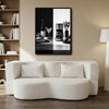 Black & White Split Kitchen Still Life Framed Wall Art Print