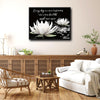 Every Day Is A New Beginning Framed Wall Art White Lotus Motivational Zen Print