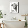 Funny Highland Cow Are You Pooping Canvas Wall Art Farmhouse Bathroom Decor