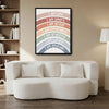 Neutral Pastel Rainbow Affirmation Canvas Print, I Am Kind Smart Brave Inspirational Kids Wall Art