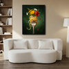 Whimsical Spaghetti Wildflower Still Life Framed Wall Art Print
