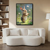 Bunny Butterflies Wildflower Canvas Print