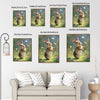 Bunny Butterflies Wildflower Canvas Print
