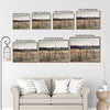 Vintage Wildflower Meadow Landscape Framed Wall Art Print