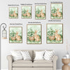 Spring Rabbit Clover Basket Canvas Print