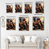 African American Grandmother Granddaughter Praying Canvas Print, Black Family Faith Religious Portrait Wall Art