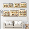 Rustic Herb Plant Kitchen Shelf Wall Decor Canvas Print