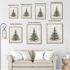 Rustic Christmas Tree Framed Wall Art Wooden Plank Farmhouse Print