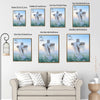He Is Risen Wooden Cross White Cloth Easter Canvas Wall Art