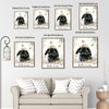 Hello Easter Black Lop Rabbit Canvas Print
