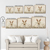 Bunny White Wildflower Field Canvas Wall Art