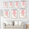 She Believed She Could So She Did Framed Motivational Wall Art Pink Watercolor Quote Print