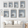 Minimalist Motivational Canvas Poster, Sparkling White Water Lily Reflection Inspirational Quote Wall Art for Home Workspace