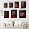 Inspirational Destiny Character Quote Framed Canvas Wall Art, Motivational Typography Wall Decor for Home & Workspace