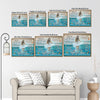 I Hope You Dance Inspirational Ocean Canvas Print, Coastal Quote Horizontal Wall Art