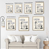 Whimsical Bathroom Humor Poster, Toothbrush And Toilet Paper Comic Print, Funny Sarcastic Wall Art For Powder Room